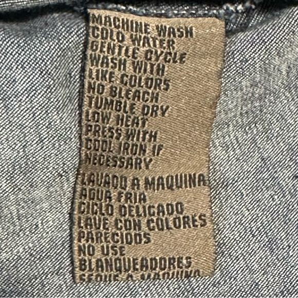 Joe's Jeans Classic Blue Button Down Shirt Sz 10P - Picture 6 of 10